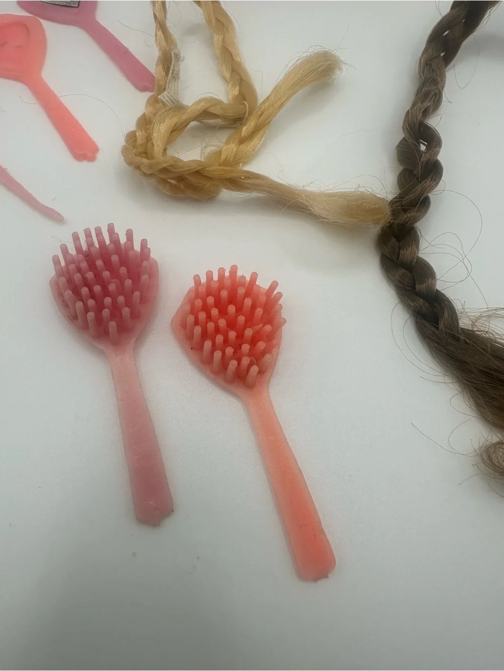 Vtg Barbie 1960s Hair Fair Braids Brush Comb Mirror Curler Lot Mattel Clone